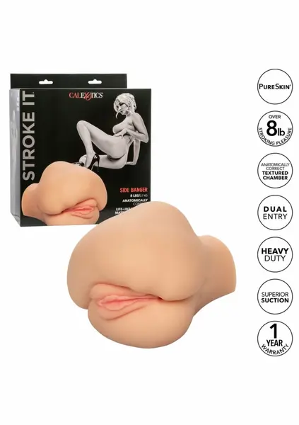 CalExotics Stroke It Side Banger Anatomical Dual-Chamber Intimate Machine 8 lbs