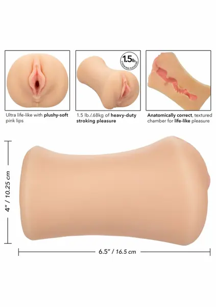 CalExotics Stroke It Juicy Model Intimate Sleeve Pink 1.5lb 716770098788
