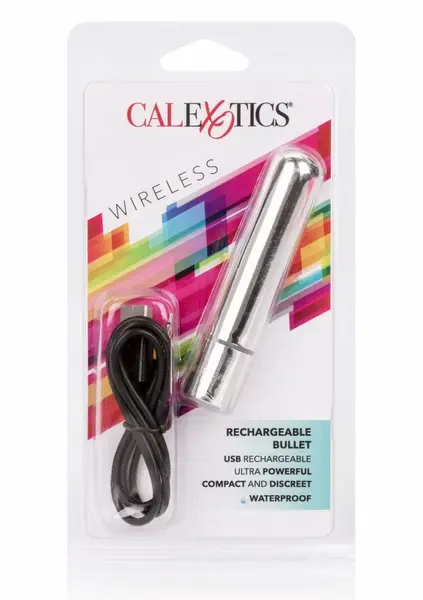 California Exotic Rechargeable Bullet Compact 3-Speed Massager Silver