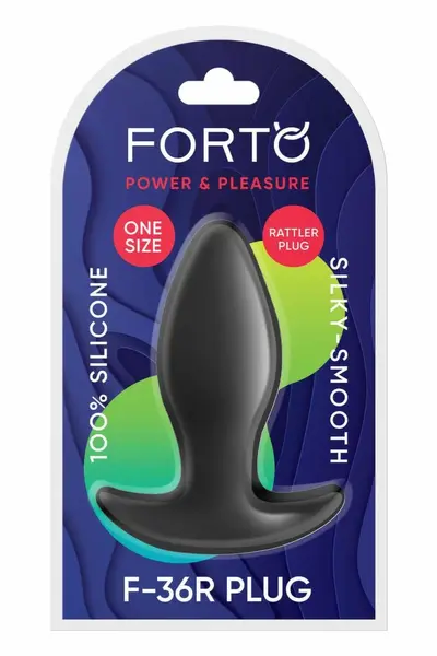 FORTO F-36R Rattler T Plug Black Premium Silicone Medium Anchor Base