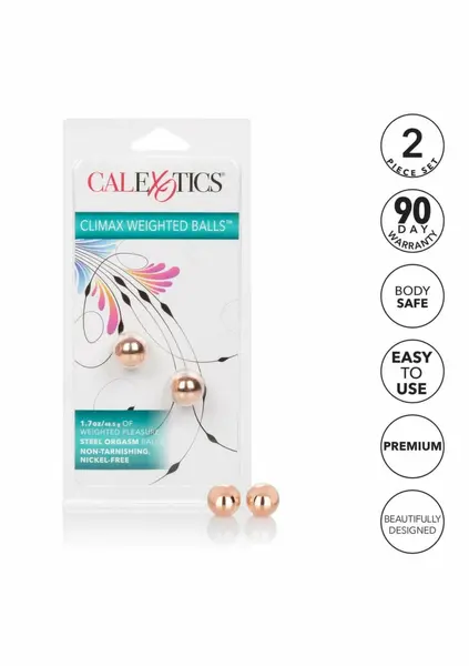 Climax Weighted Balls Copper-Tone 2 cm - Pelvic Muscle Trainer