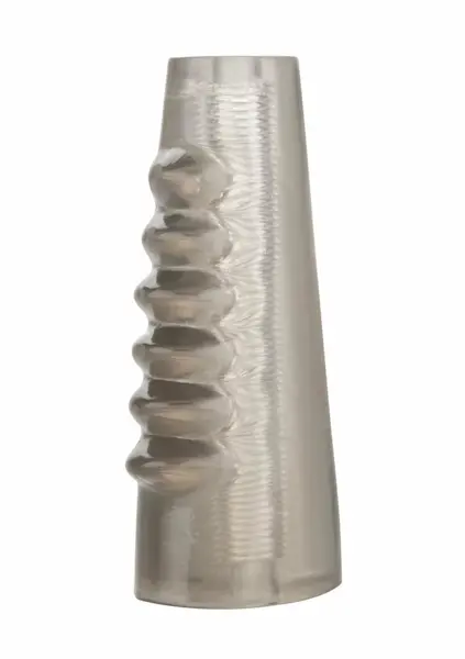 Hot Rod Xtreme Enhancer TPR Sleeve with Ribbed Texture, Transparent