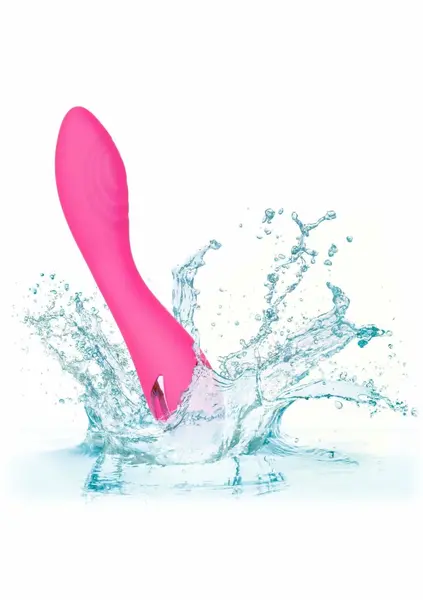 Surf City Centerfold Silicone Wand Massager, Waterproof, USB Rechargeable