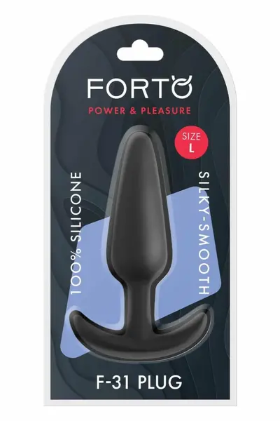 FORTO F-31 Plug Large Black Premium Silicone Flexible System