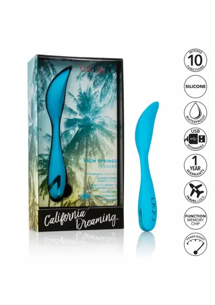 California Dreaming Palm Springs Pleaser Flexible Mini Vibrator Pink