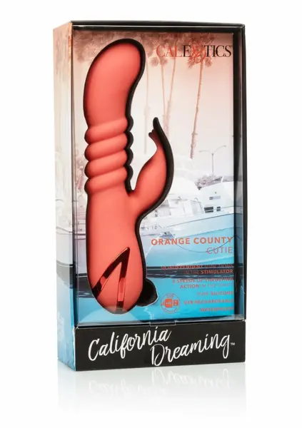 California Exotic Orange County Cutie Dual-Action Vibrator Pink USB