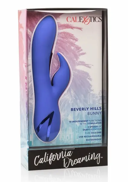 Beverly Hills Bunny Silicone Intimate Device 10 Modes Waterproof Pink