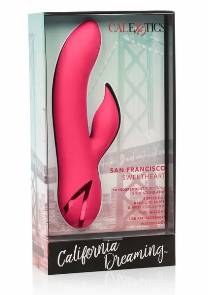 California Dreaming San Francisco Sweetheart Silicone Vibrator Pink