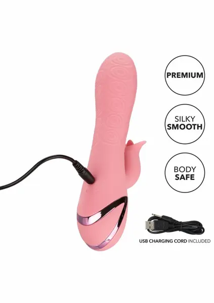 California Dreaming Pasadena Player Dual-Action Silicone Massager Pink
