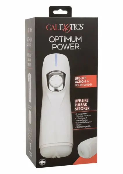 Optimum Power Life-like Pulsar Stroker Rechargeable Intimate Device