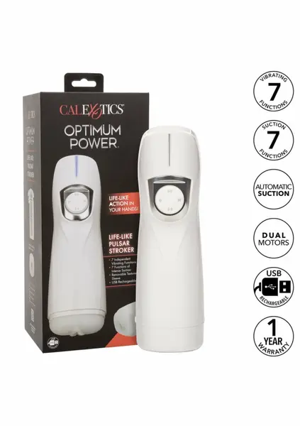 Optimum Power Life-like Pulsar Stroker Rechargeable Intimate Device