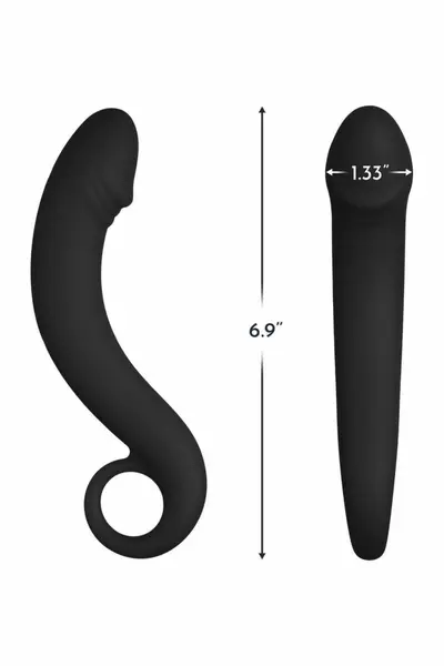 FORTO F-19 Plug Black Premium Silicone Curved Model with Ring Base