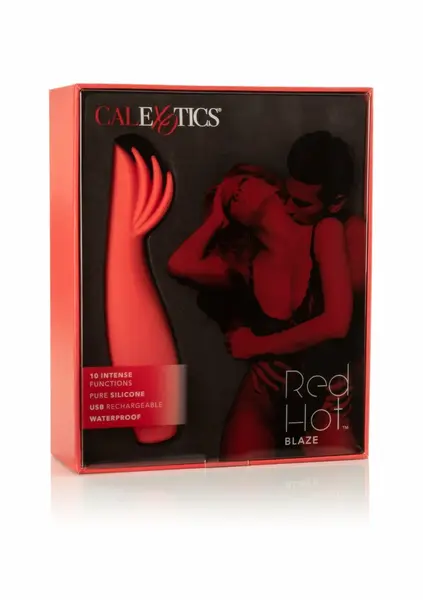 Red Hot Blaze компактен силиконов вибратор, червен