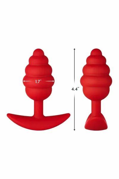 FORTO F-83 SPIR PLUG RED Medium Silicone Ribbed Model