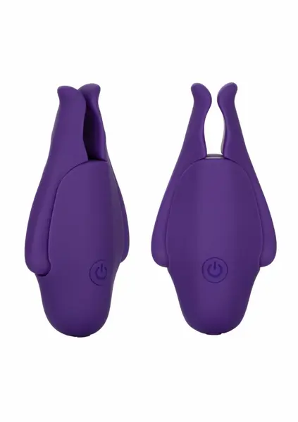 CalExotics Rechargeable Nipplettes Adjustable Vibrating Clamps Pink