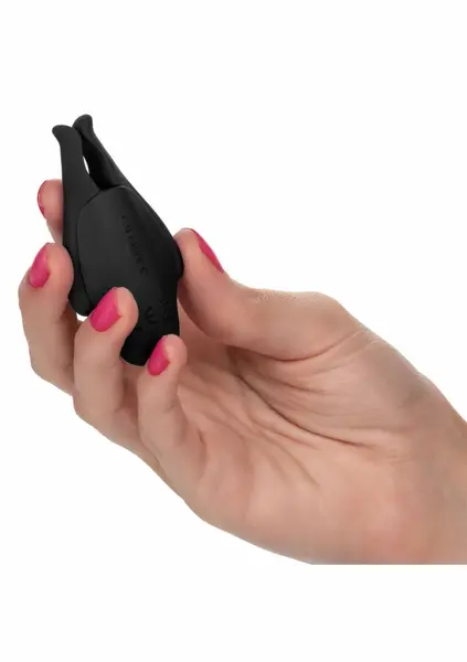 CalExotics Rechargeable Nipplettes Adjustable Vibrating Clamps Pink
