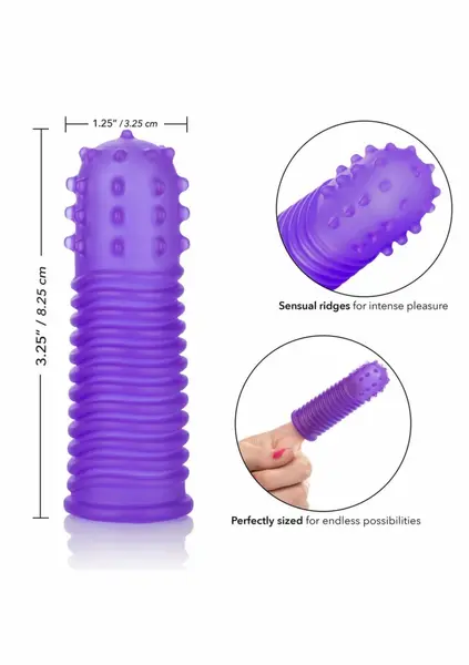 CalExotics Intimate Play Finger Tingler Set Flexible Silicone 2pcs