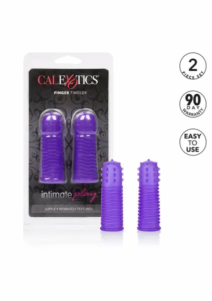 CalExotics Intimate Play Finger Tingler Set Flexible Silicone 2pcs