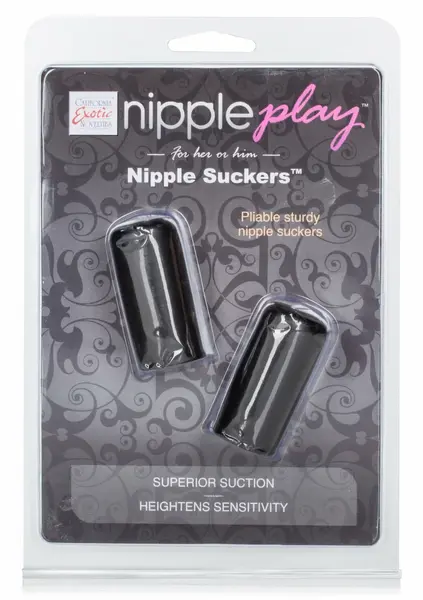 CalExotics Nipple Play Silicone Nipple Suckers Compact Black Set