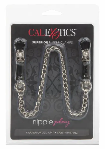 CalExotics Superior Adjustable Nipple Clamps with Decorative Chain 2.5”