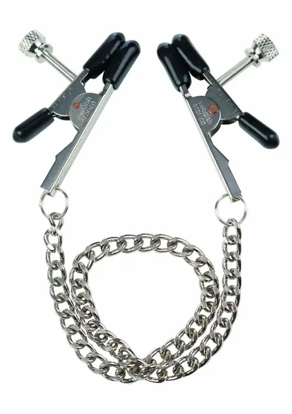 CalExotics Nipple Play Bull Nose Adjustable Nipple Jewelry with Chain