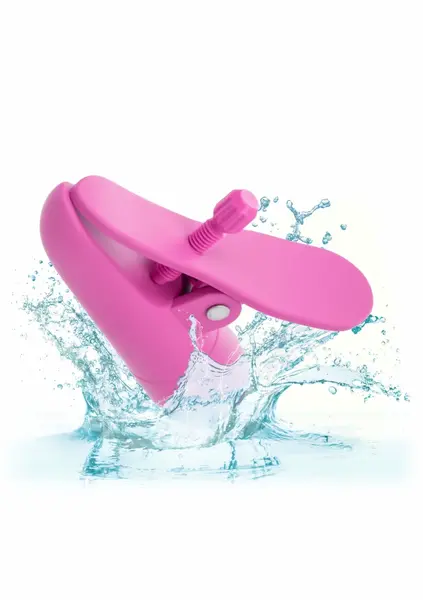 Nipplettes Rechargeable Adjustable Vibrating Clamps Pink IPX7