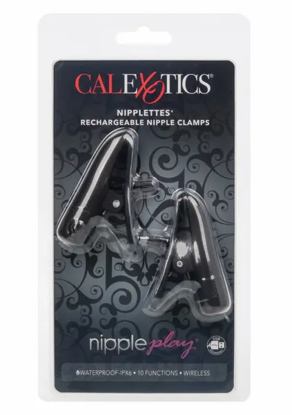 Nipplettes акумулаторни вибриращи щипки за зърна, розови, регулируеми – модел 4