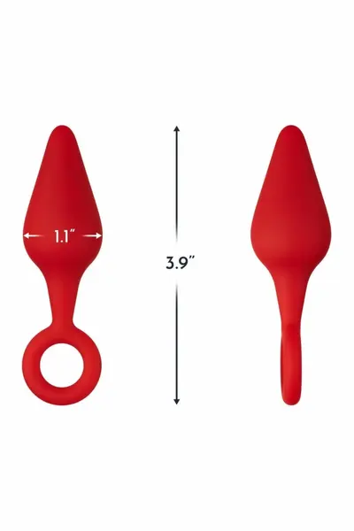 FORTO F-10 Silicone Plug Small Red with Pull Ring - Premium Flexible Design