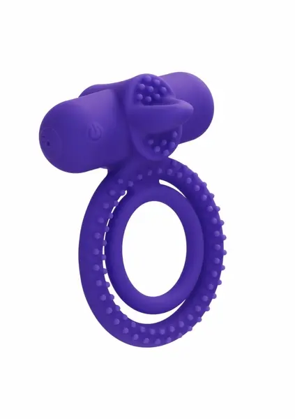 Silicone Rechargeable Dual Climaxer Couples Vibrating Ring 12 Modes