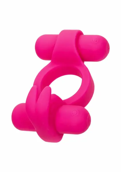 CalExotics Rechargeable Rockin Rabbit Silicone Couples Ring 12 Modes