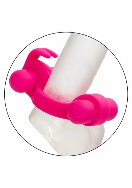CalExotics Rechargeable Rockin Rabbit Silicone Couples Ring 12 Modes