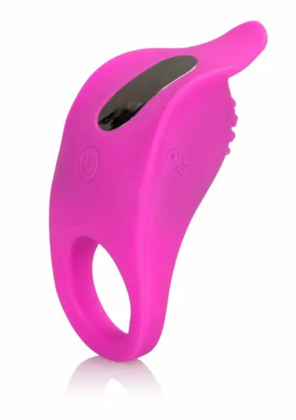 CalExotics Silicone Rechargeable Teasing Enhancer, 7 Modes, Black