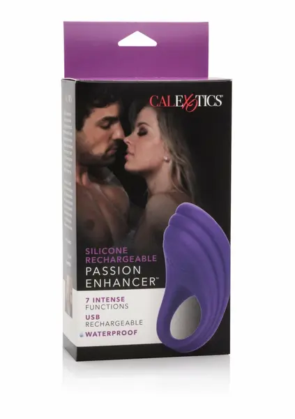 CalExotics Silicone Rechargeable Passion Enhancer Ring Black