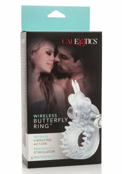 Pipedream Wireless Butterfly Ring Intimate Couples Enhancer Purple