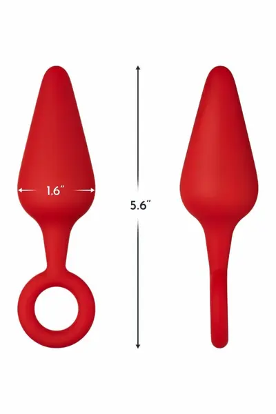 FORTO F-10 Silicone Plug Large Red with Pull Ring - Premium Flexible Design