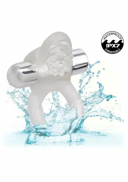 Nubby Lovers Delight Vibrating Couples Enhancer, USB Rechargeable, Waterproof