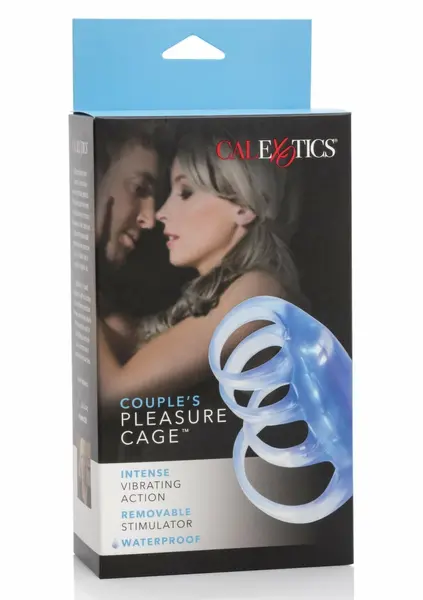 CalExotics Couples Pleasure Cage Vibrating Intimate Support TPE 6.25cm