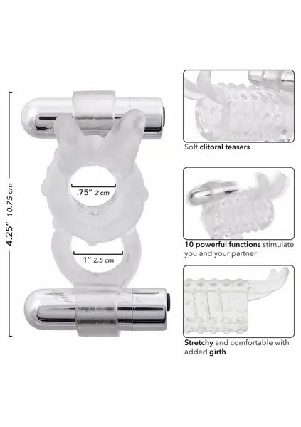 Endless Desires Couples Enhancer Dual Vibrating Intimate System TPR