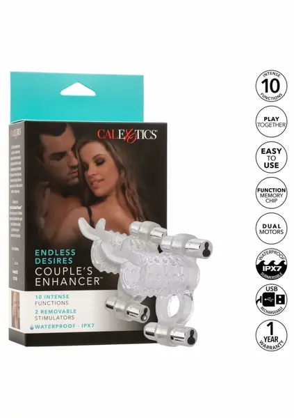 Endless Desires Couples Enhancer Dual Vibrating Intimate System TPR