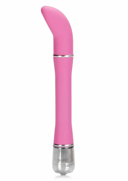 Lulu Satin Scoop Compact Vibrator Velvet-Cote™ 5” Silver Accents