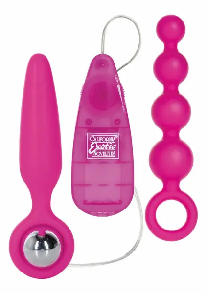Booty Call Booty Vibro Kit - Silicone Intimate Set with Vibrating Bullet