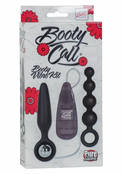 Booty Call Booty Vibro Kit - Multi-Function Silicone Set with Vibrating Bullet