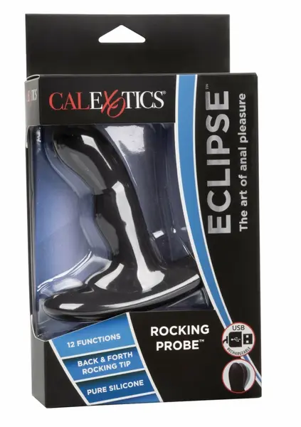 CalExotics Eclipse Rocking Probe Silicone Intimate Machine Black