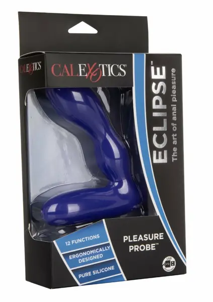 Eclipse Pleasure Probe Silicone Wireless Intimate Device Black