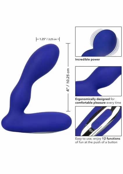 Eclipse Pleasure Probe Silicone Wireless Intimate Device Black