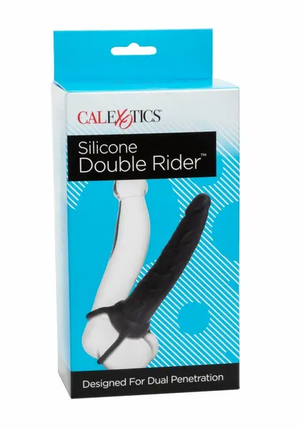 California Exotic Silicone Double Rider Black Flexible System
