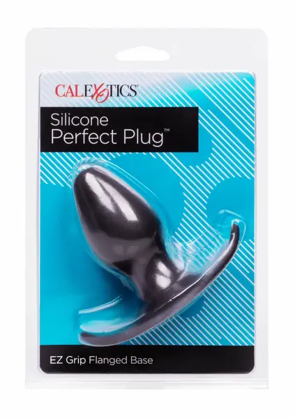 CalExotics Silicone Perfect Plug Black - Ergonomic Anal Accessory