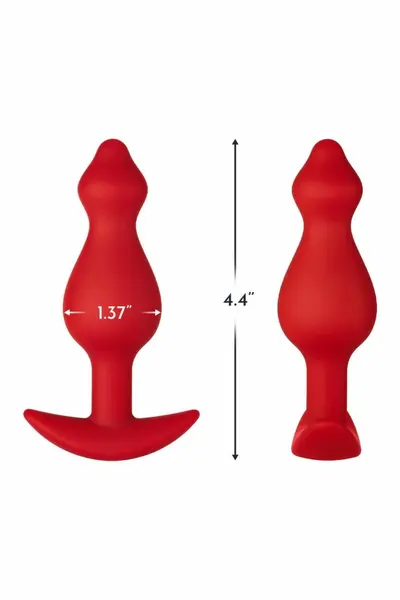 FORTO F-78 POINTEE Plug Medium Red Premium Silicone Anchor Base