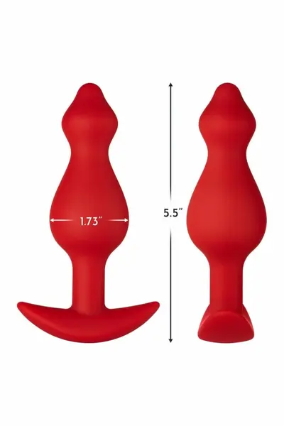 FORTO F-78 POINTEE Plug Large Red Premium Silicone Anchor Base