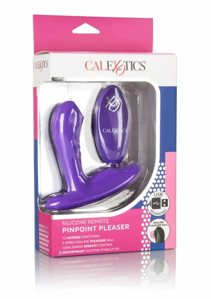 CalExotics Remote Pinpoint Pleaser Silicone Precision Massager Black